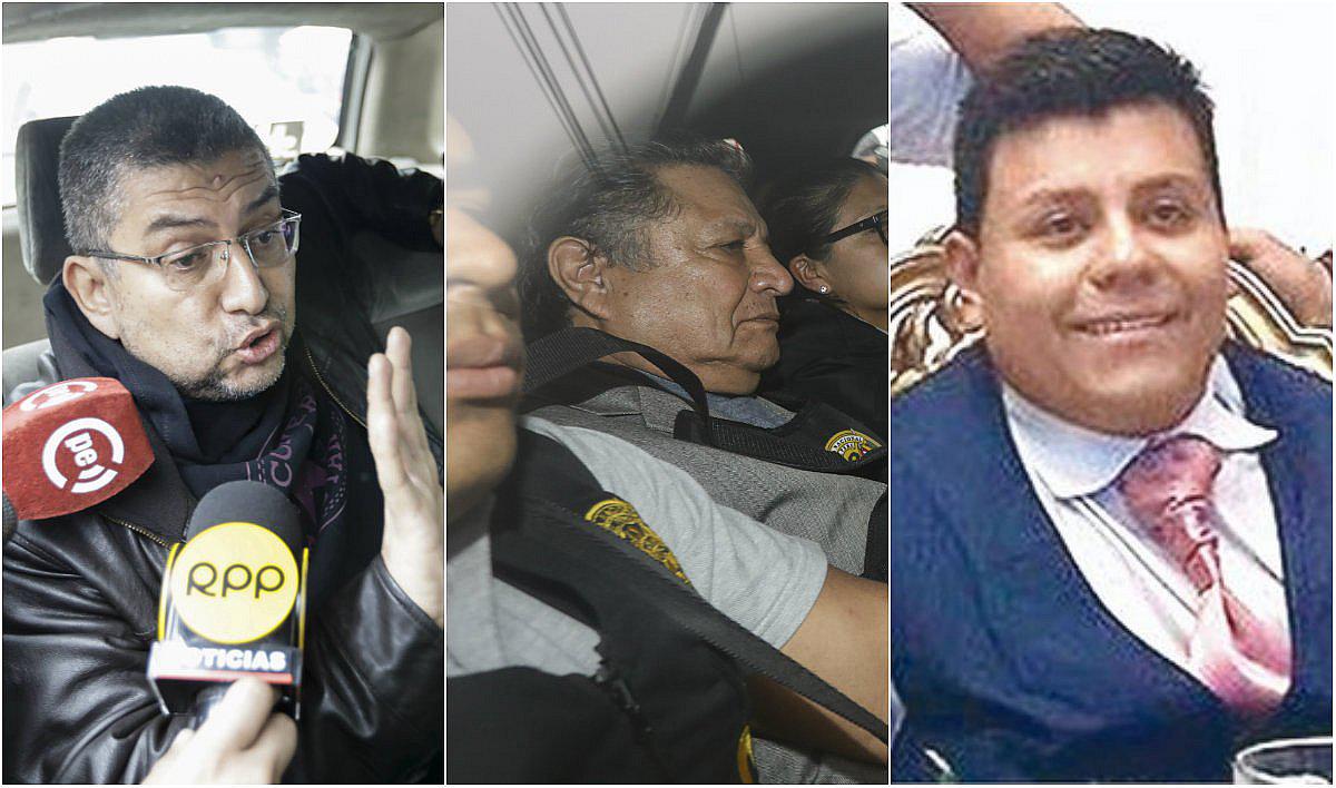 Walter Ríos, su asesor y Mario Mendoza buscan acogerse a colaboración eficaz