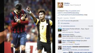 Ya parece su mamá: Shakira publica gol de Piqué en Facebook
