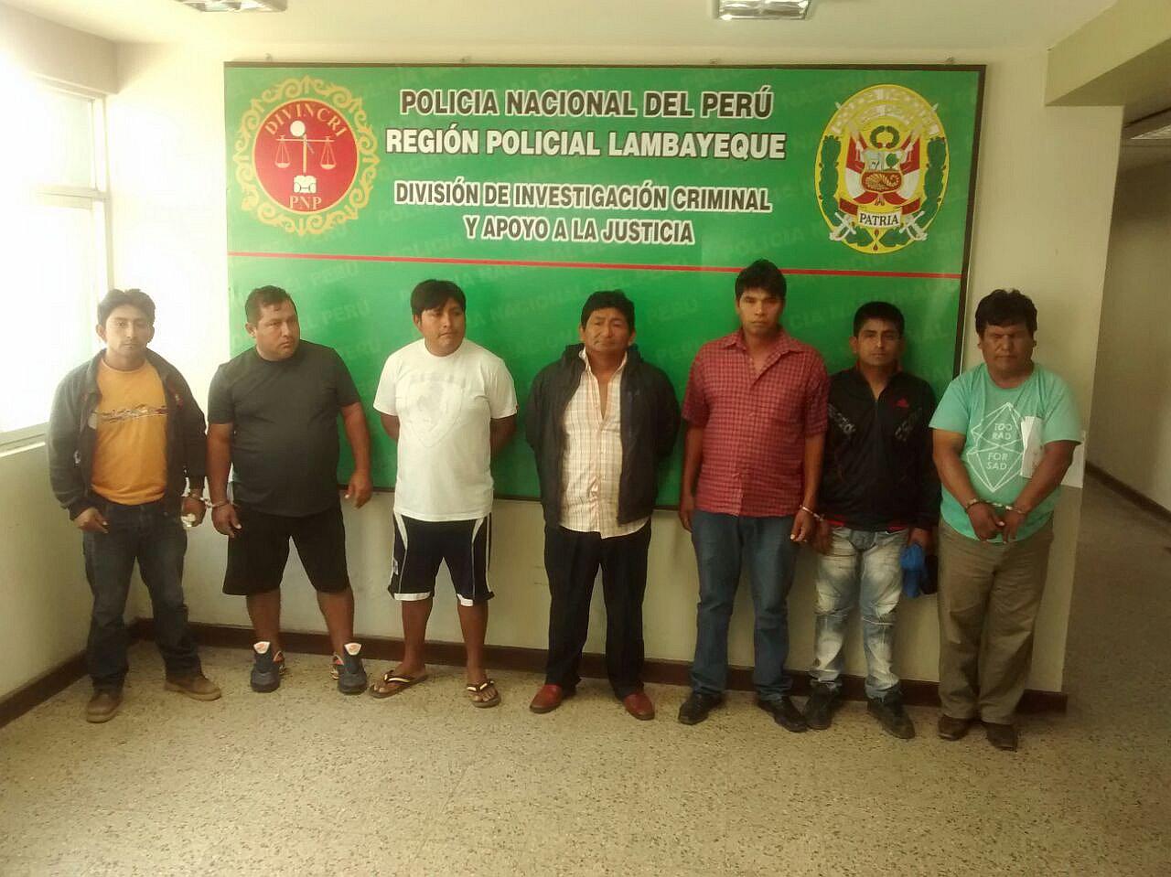 Chiclayo: Envían a prisión a presuntos extorsionadores vinculados al "Viejo Paco"