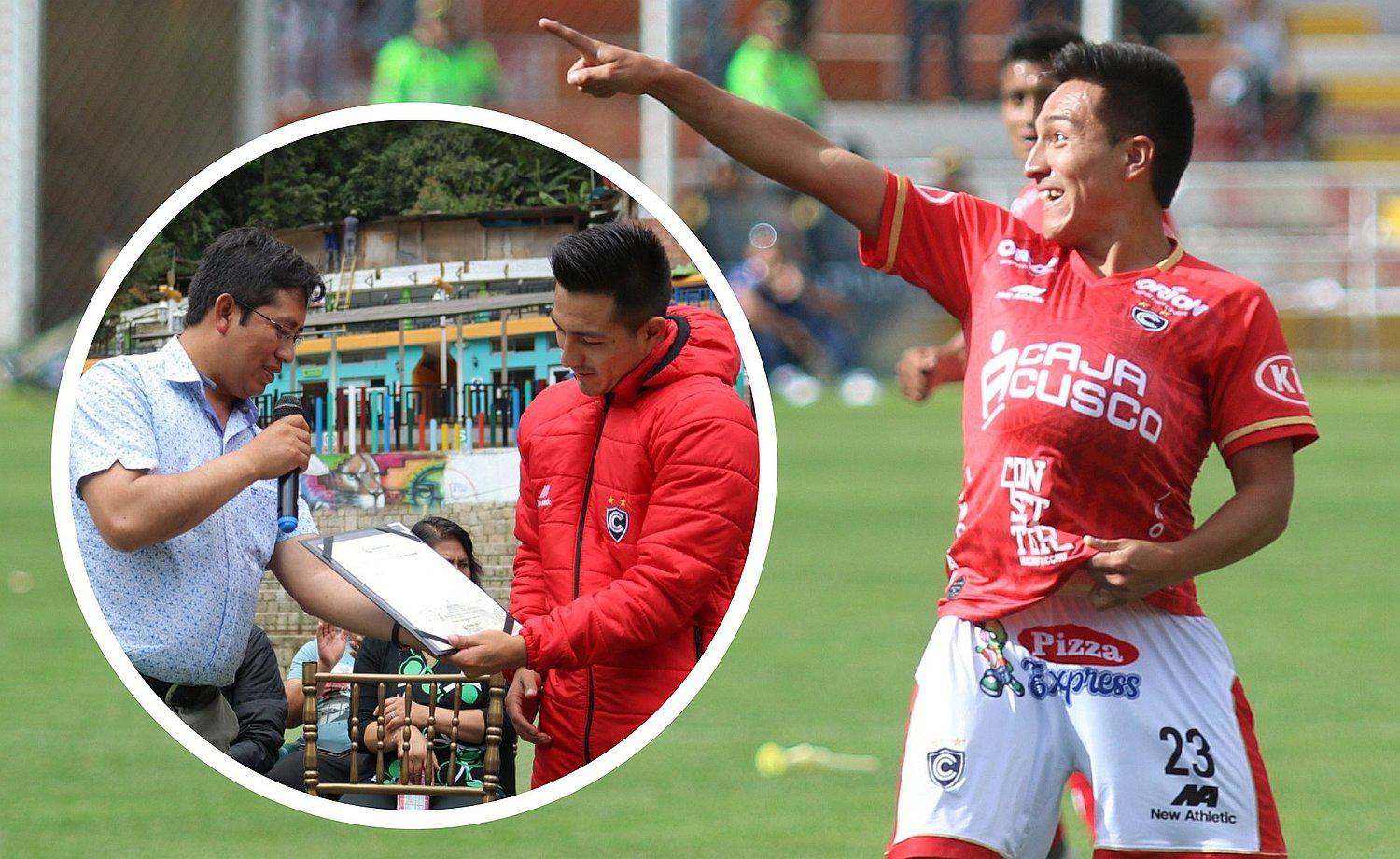 Machu Picchu declara 'Ciudadano Ilustre' a Rudy Palomino, jugador del Cienciano