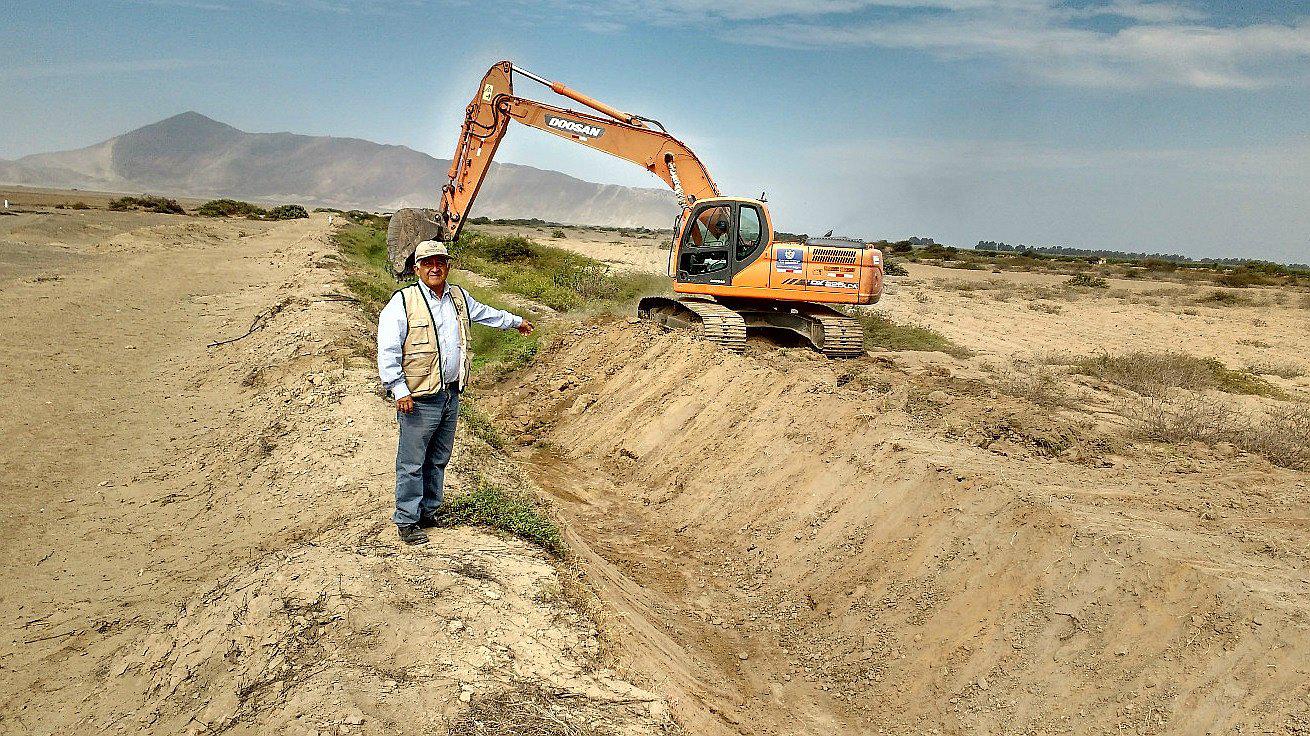 Ascope: En 75% de avance tienen trabajos de descolmatación de canales