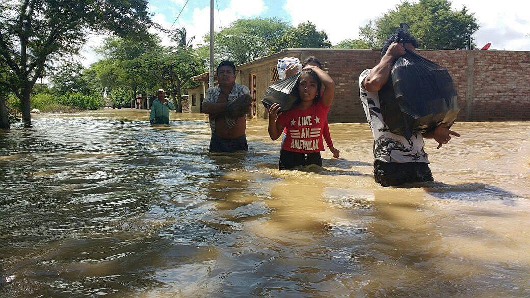 Piura: Impactantes imágenes de nueva inundación en Pedregal Grande (VIDEO)
