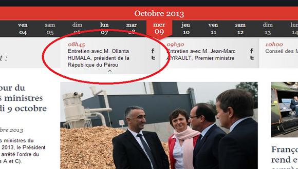 Reunión Humala-Hollande: Para Francia es oficial para Perú una cortesía