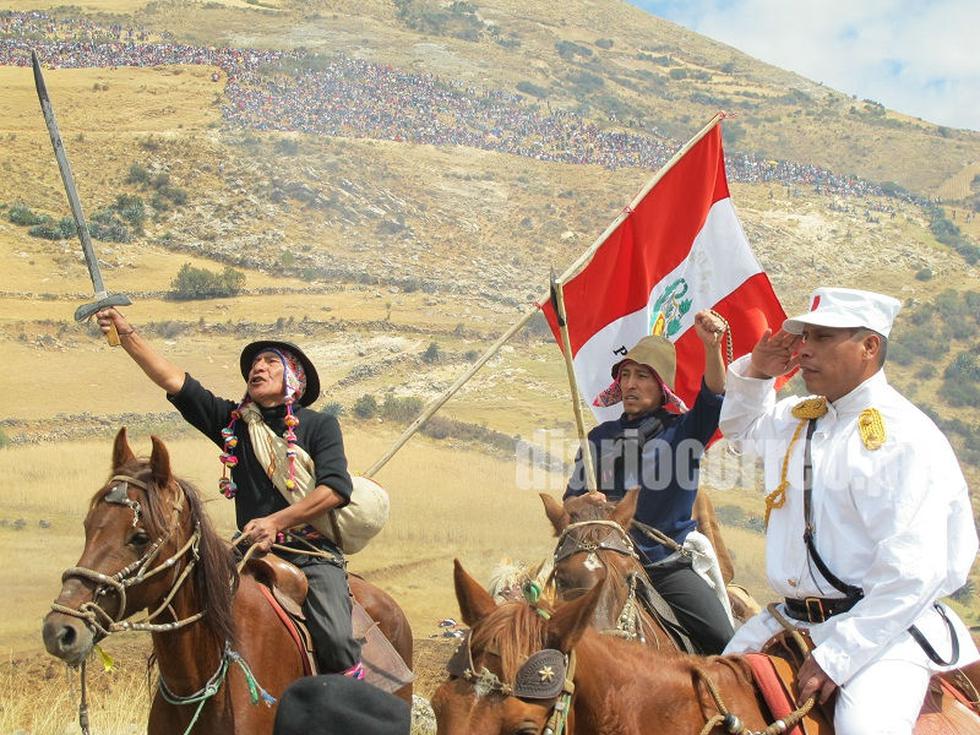 Reeditan batallas de Marcavalle y Pucará con 2 mil 500 actores