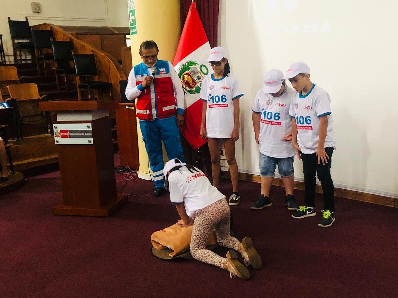 SAMU: Más de 100 niños se gradúan como primeros respondedores en emergencias