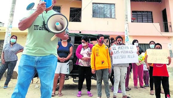 Los moradores de Los Médanos, Las Mercedes y Los Almendros, anunciaron otras medidas si no son atendidos por la EPS Grau en estos días
