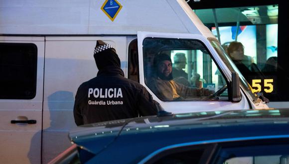 Imagen referencial de la policía de la Guardia Urbana de Barcelona. (AFP / Josep LAGO).