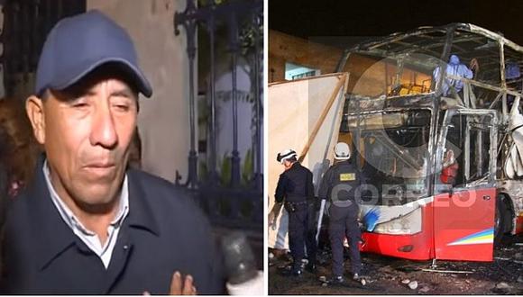 ​Incendio en Fiori: denuncian que empresa de bus que se quemó no apoyó a familia que perdió a seis miembros