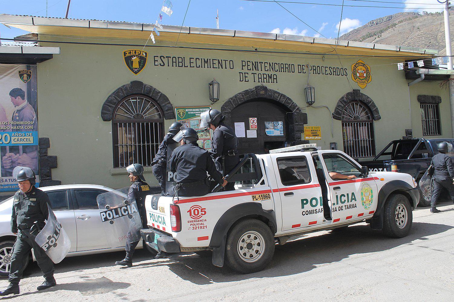 Más de 30 efectivos realizaron requisa en el penal de Tarma y esto fue lo que hallaron