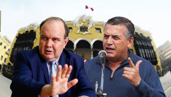 Daniel Urresti y Rafael López Aliaga lideran intención de voto para la alcaldía de Lima. (Foto: composición GEC)