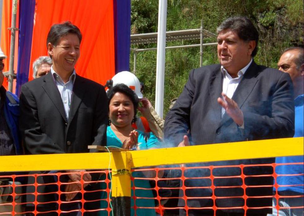 Alan García inauguró el inicio de la obra "Hidroeléctrica Santa Teresa"