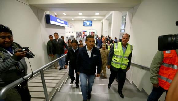 Ollanta Humala llega a Tacna para inaugurar colegio militarizado