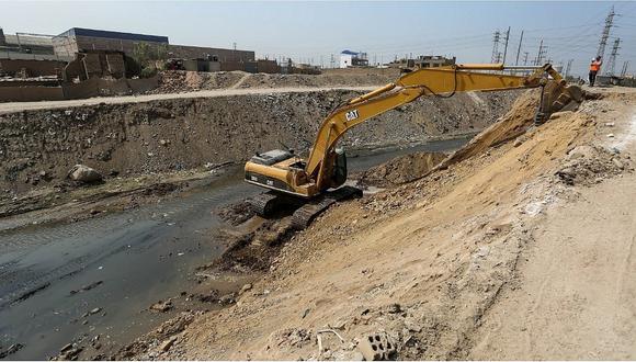 ​Limpieza y descolmatación del río Huaycoloro tiene un avance del 80%