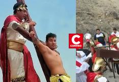 Joven viaja por Semana Santa a Huacho y termina ‘crucificado’ en obra de teatro