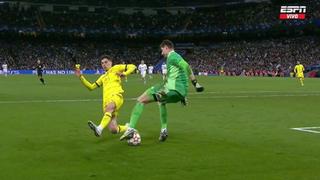 Courtois dribló a Havertz y se ganó las palmas en el Bernabéu (VIDEO)