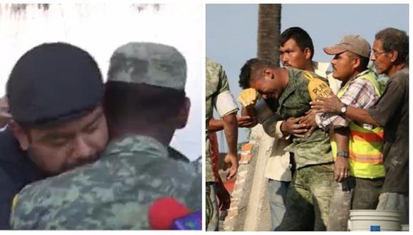 México: el emotivo encuentro entre hombre y militar que recuperó cuerpos de su esposa e hija (VIDEO)