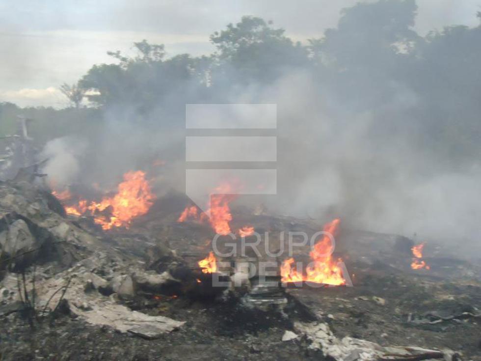 Explosión de helicóptero deja siete muertos en Pucallpa