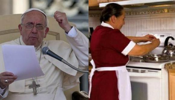 Papa Francisco critica malos pagos a empleadas del hogar y pide que no sean humilladas