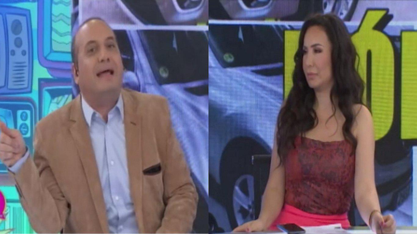 Janet Barboza y Kurt Villavicencio discuten en vivo por pregunta sobre Jean Paul Strauss (VIDEO)