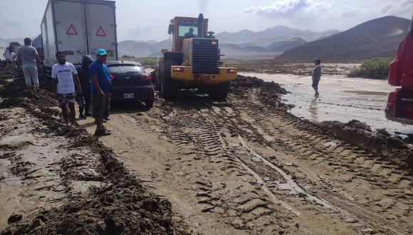 Activación de quebradas ocasionó que la vía nacional sufra daños en los tramos Pativilca - Huarmey y Huarmey - Casma.