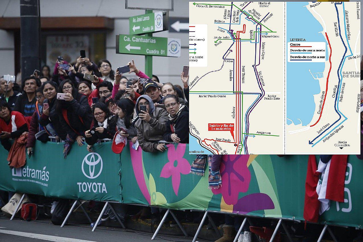 Juegos Panamericanos Lima 2019: ​Restricción vehicular se extenderá hasta el lunes 29 por maratón y triatlón