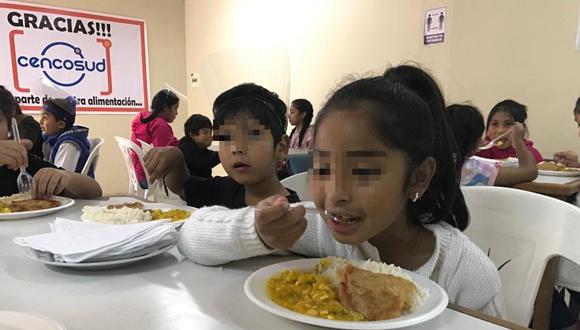 Banco de Alimentos Perú entrega más de media tonelada de comida a niños de escasos recursos. (Foto: Difusión)