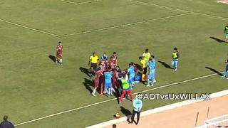 Universitario vs. ADT: futbolistas tuvieron una gresca durante el partido por la Liga 1 