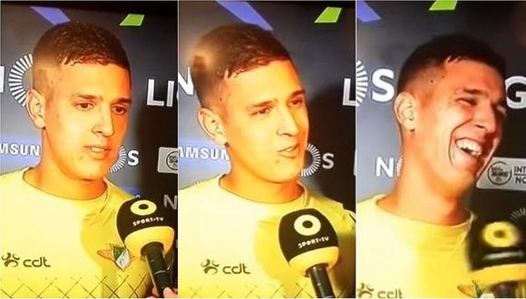 ​Portero se entera en plena entrevista que su equipo no perdió (VIDEO)