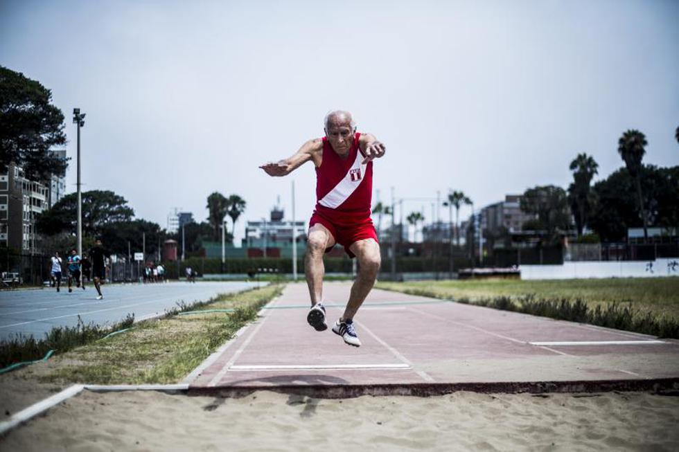 Eugenio Mejía, atleta a sus 93 años