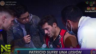 Patricio Parodi llora al sufrir lesión en su primera competencia en “Guerreros México”