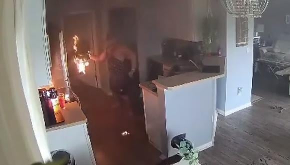 Una niña de cuatro años salvó su casa cuando le avisó a su padre de un incendio en la cocina (Foto: 4JAX)