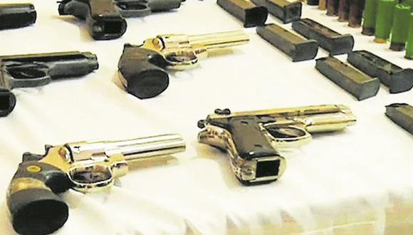 Las armas de fuego fueron obtenidas en diferentes operativos realizados por agentes en el departamento de Tumbes.