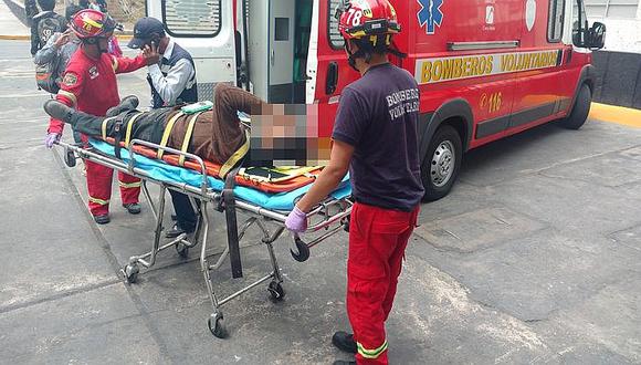 Siete heridos deja accidente de tránsito en Socabaya