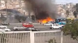 Incendio destruye varios puestos de venta de muebles en Surco (VIDEO)