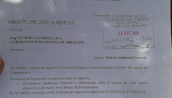Gobierno Regional de Arequipa licitó obra a pesar de tener varias observaciones