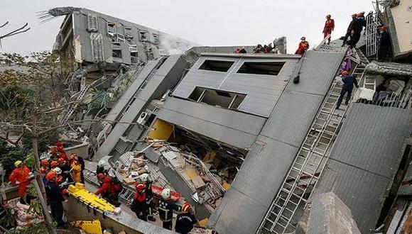 Taiwán: ​Aumenta a 44 la cifra de muertos en terremoto y 97 siguen atrapados