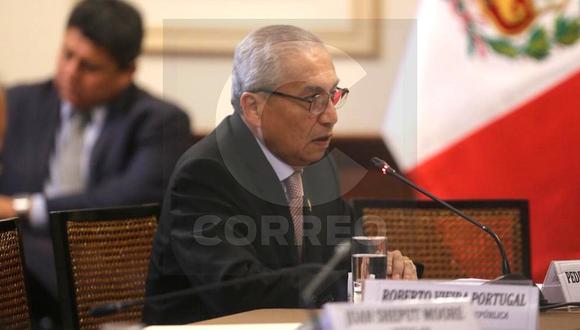 Chávarry se presenta en el Congreso por declaraciones de Domingo Pérez sobre SL y MRTA