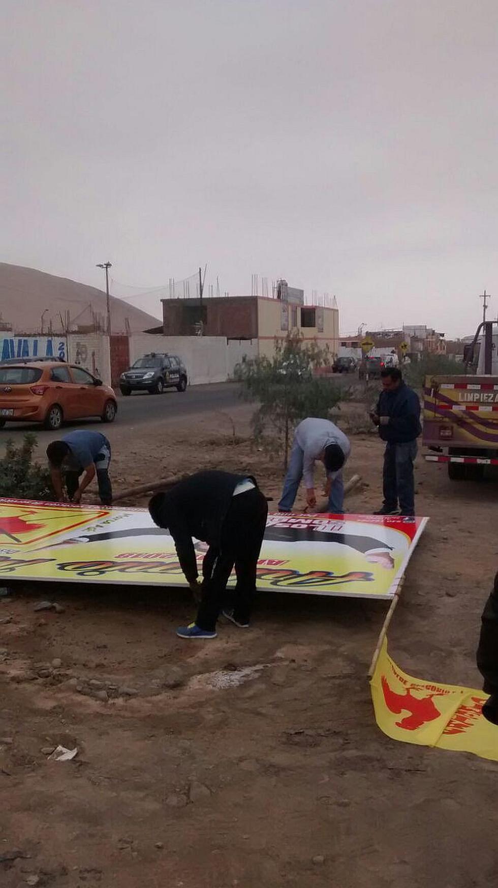 Obligan a candidato Artemio Mulloni retirar panel en Albarracín