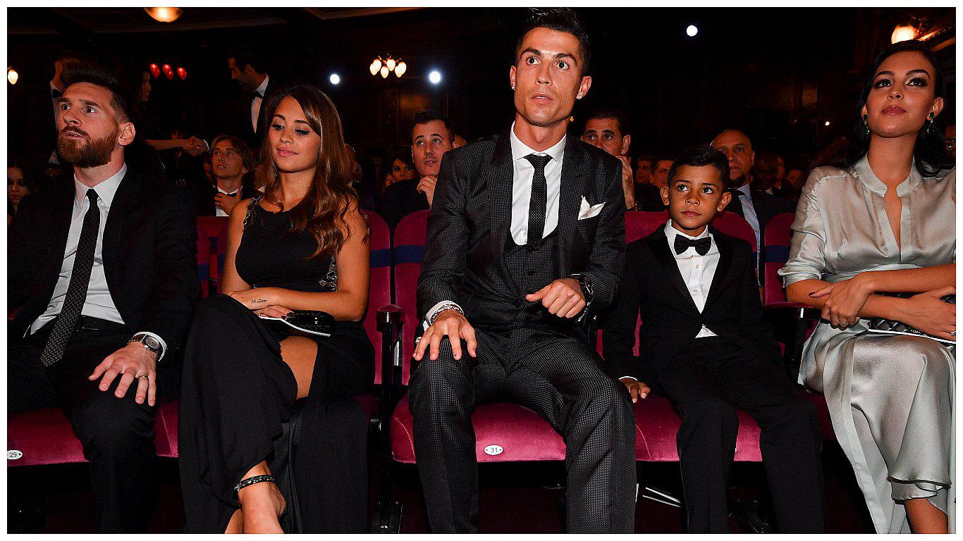 La mirada del hijo de Cristiano Ronaldo a Lionel Messi se vuelve viral (FOTO) 