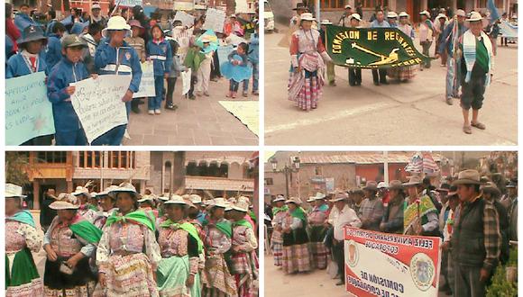 Pobladores de Chivay realizan marcha de sensibilización por el agua