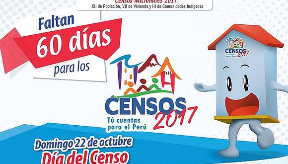 Censo 2017: Pobladores responderán 47 preguntas 