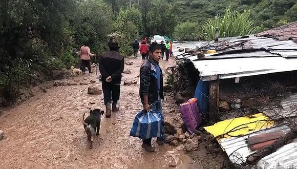Continúa la alerta por lluvias en totalidad de distritos de Apurímac