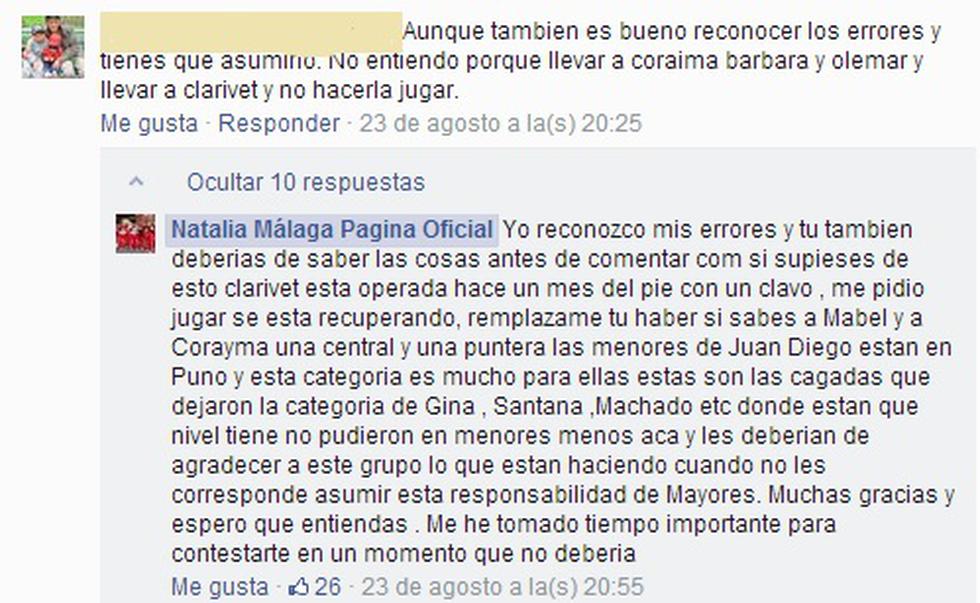 Redes sociales: Natalia Málaga crea controversia tras responder a críticas  