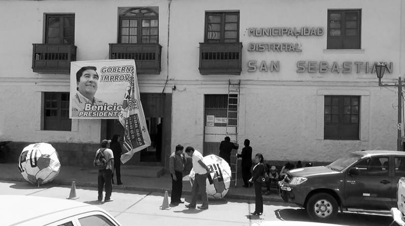 Sanción por usar local municipal para propaganda electoral