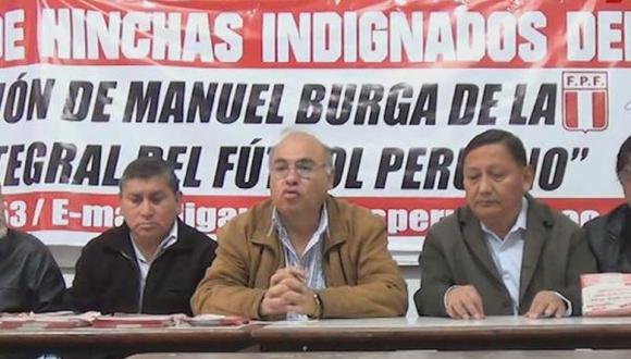 'Hinchas Indignados del Perú' convocan marcha contra Manuel Burga 