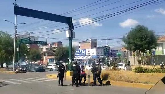 Cusco: seis detenidos tras manifestación de Construcción Civil (FOTOS)
