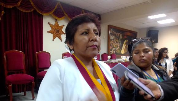 Rosa Chambe llama a que se busque el diálogo con el adelanto de elecciones. (Foto: Adrian Apaza)
