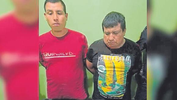 Marcos Arquiño y Luis Estrada asaltaron a empresario en paradero a San Jacinto.