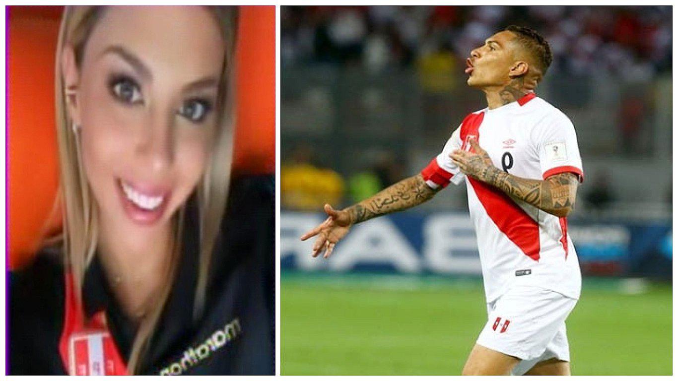 Paolo Guerrero habría enviado beso volado a Alondra García Miró tras su gol a Brasil (VIDEO)