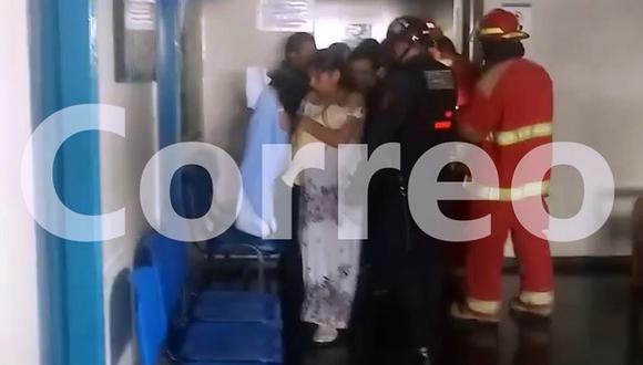 Madre de familia y su bebé recién nacido quedan atrapados en ascensor de hospital de EsSalud (VIDEO)